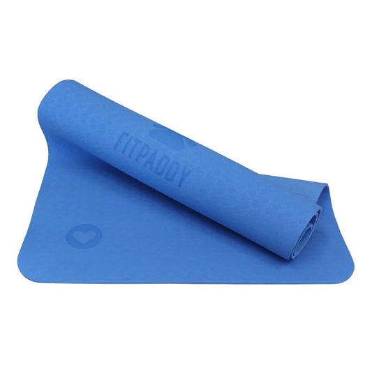 FITPADDY Eco TPE Yogamatte 6 mm Blau
