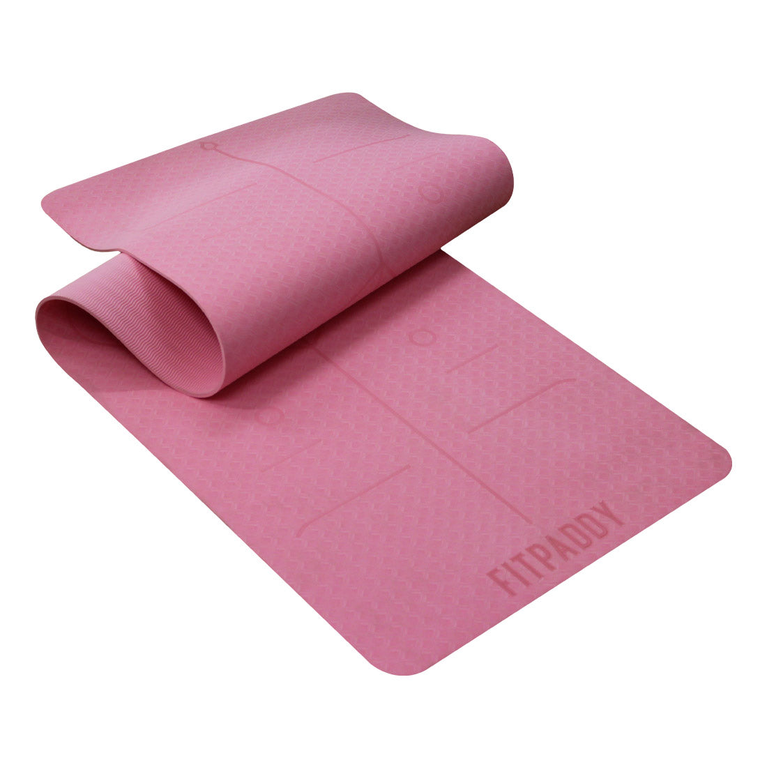FITPADDY Eco TPE Yogamatte 6 mm Pink