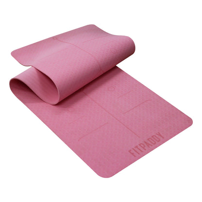 FITPADDY Eco TPE Yogamatte 6 mm Pink