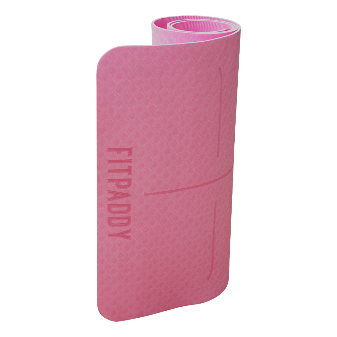 FITPADDY Eco TPE Yogamatte 6 mm Pink