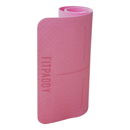 FITPADDY Eco TPE Yogamatte 6 mm Pink