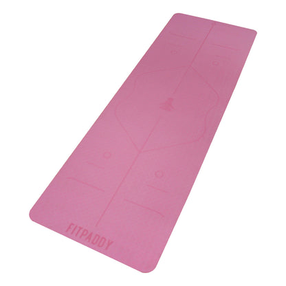 FITPADDY Eco TPE Yogamatte 6 mm Pink