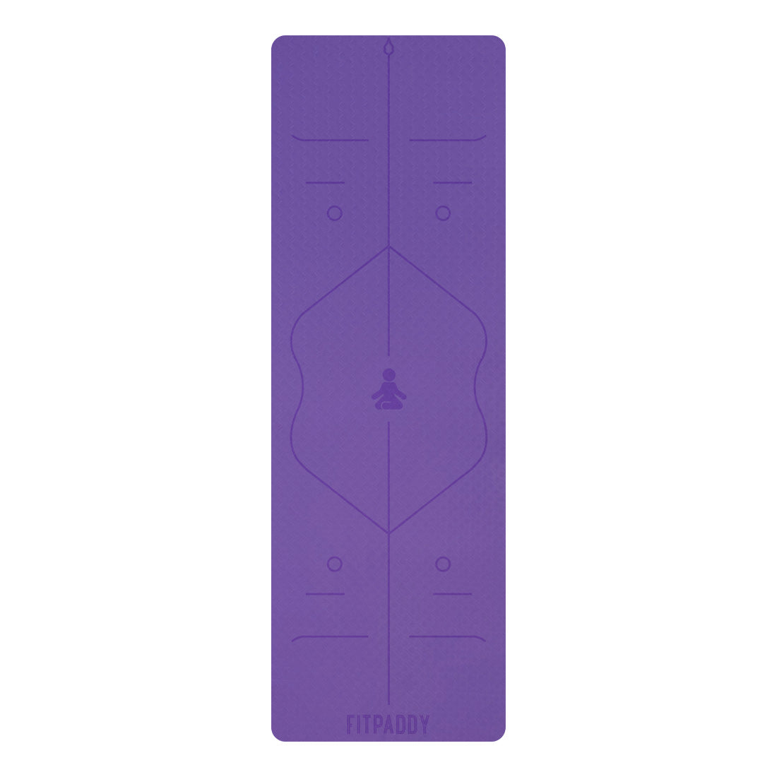 FITPADDY Eco TPE Yogamatte 6 mm Violett