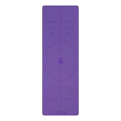 FITPADDY Eco TPE Yogamatte 6 mm Violett