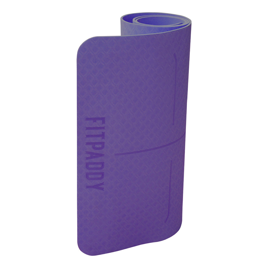FITPADDY Eco TPE Yogamatte 6 mm Violett