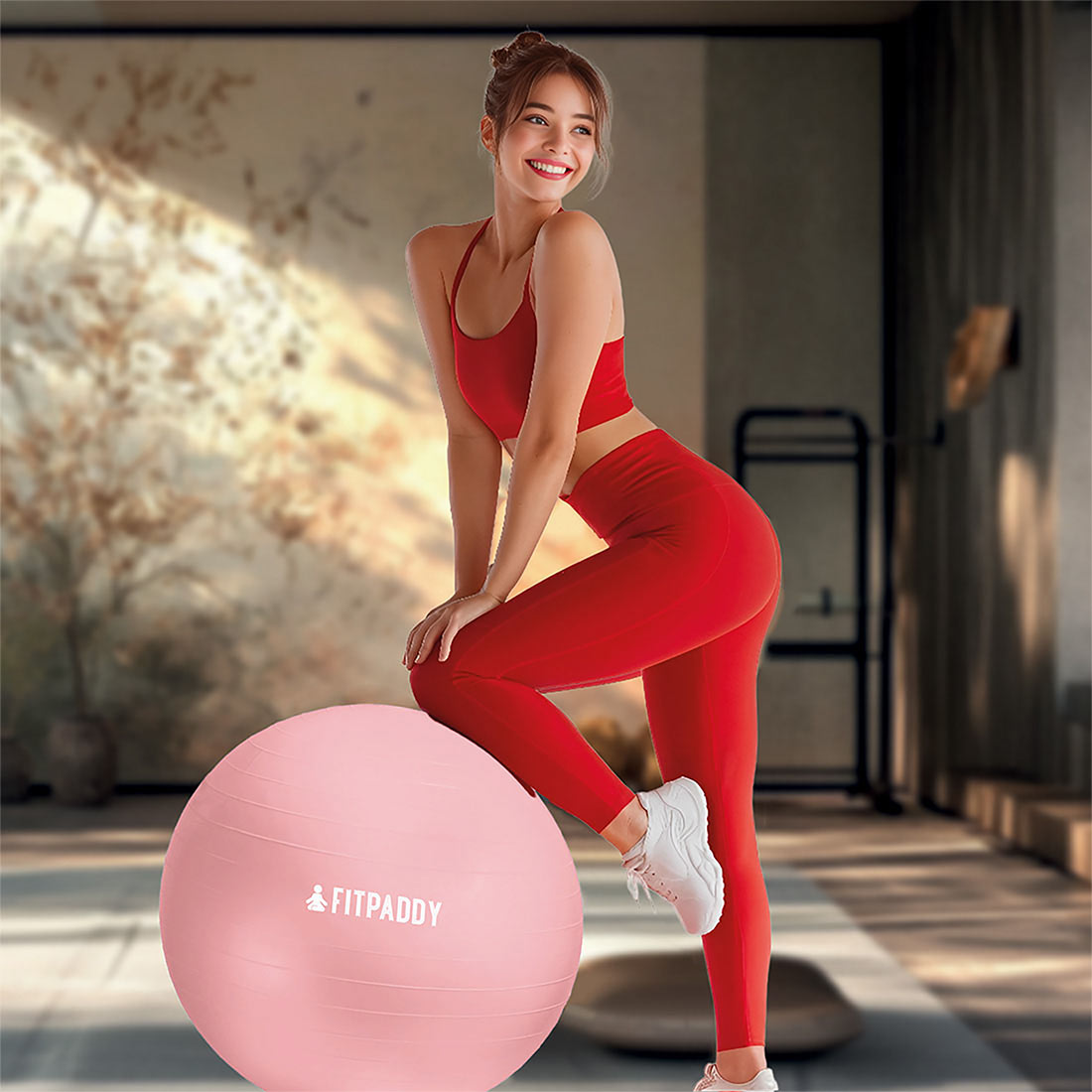FITPADDY Gymnastikball 65 cm Pink