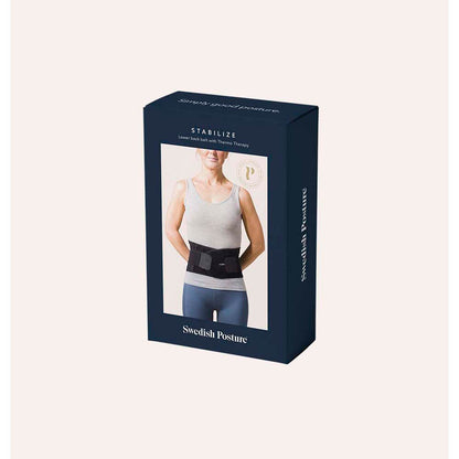 SWEDISH POSTURE Stabilize L Lendenstützgürtel Schwarz