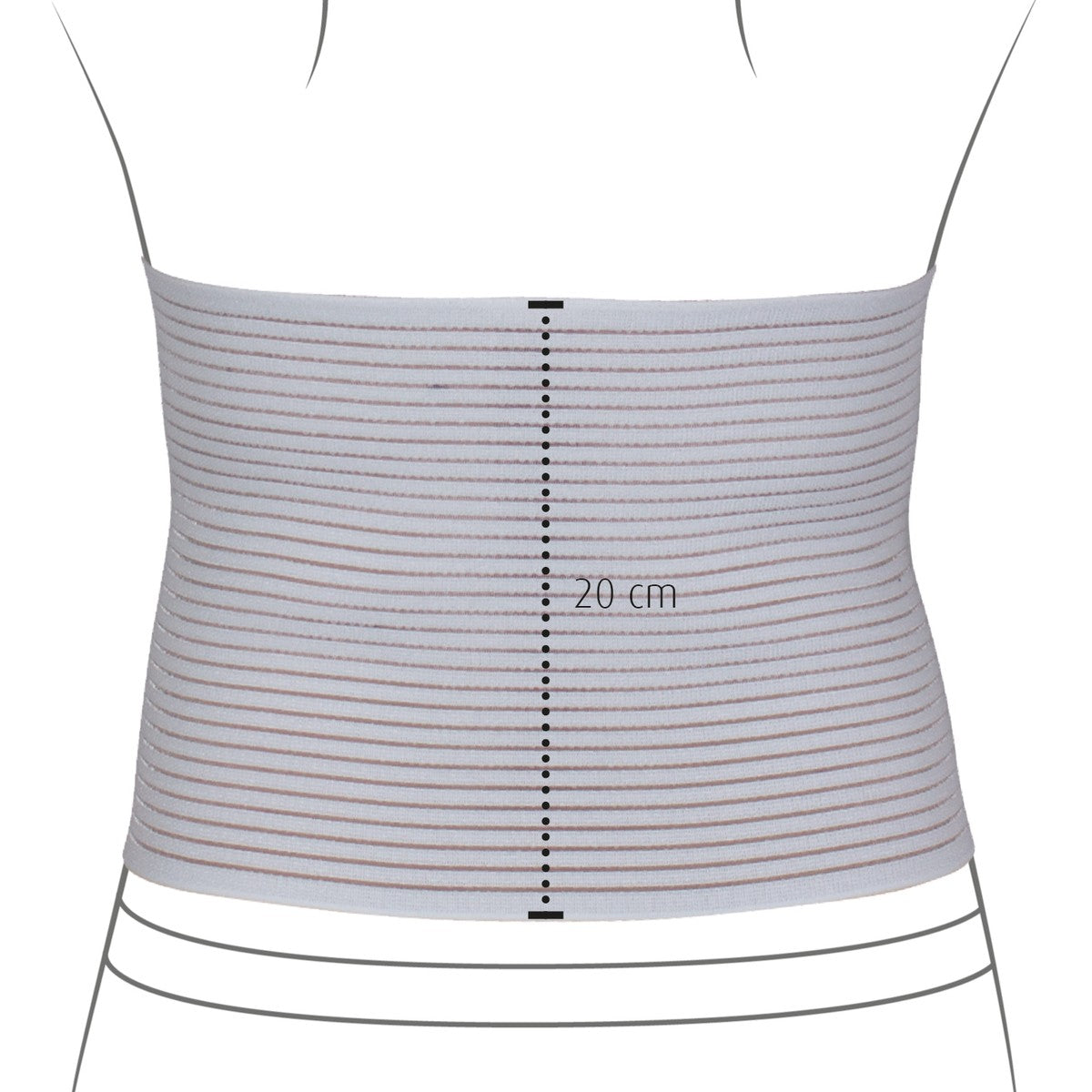 HYDAS Bauch- und Rückenstützgürtel Gr. M, ws