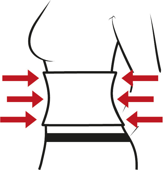 HYDAS Bauch- und Rückenstützgürtel Extra Stark ws