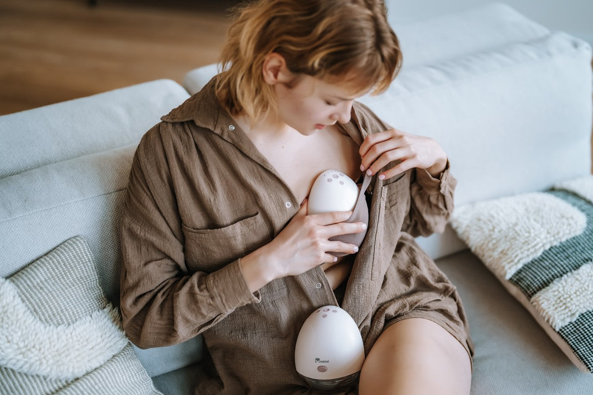 MOMINI TwinHarmony Doppel-Milchpumpe 2in1