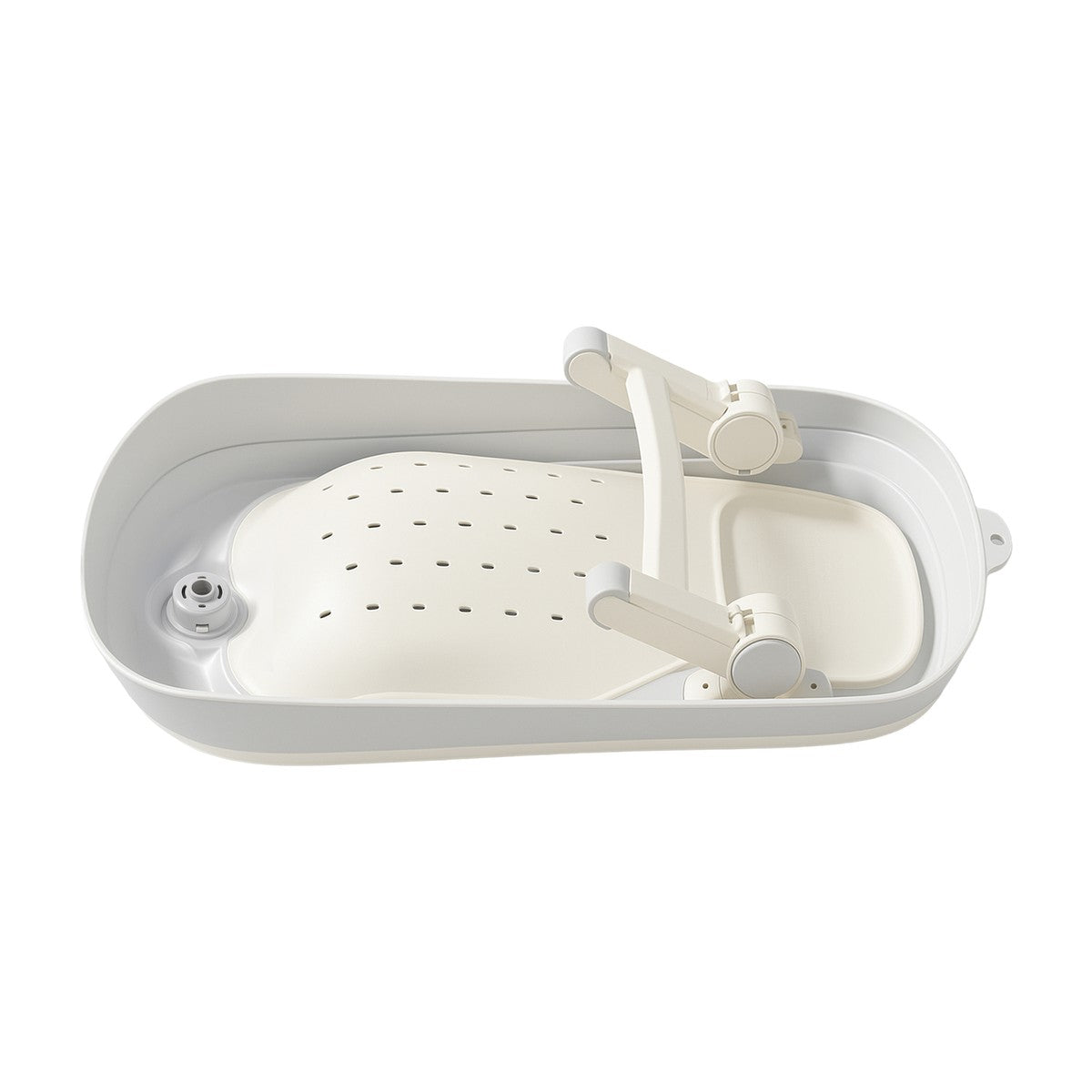 MOMINI BathBuddy Faltbare Baby-Badestütze Grau