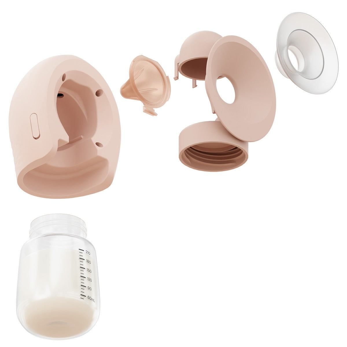 MOMINI SippyPump Twin Kabellose Milchpumpe 2in1