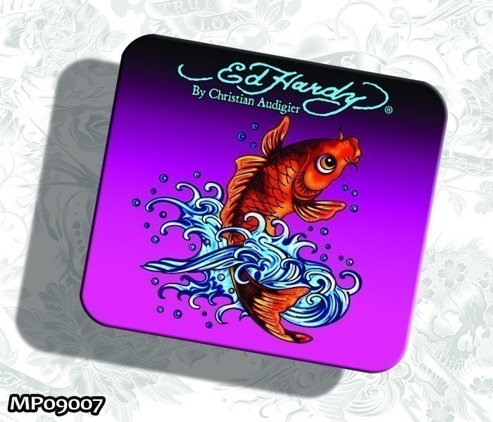 Ed Hardy Mousepad Koi Fish MP09007 pink