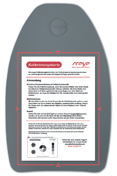 Unterlage Digitale Dokumentenkamera Scanner SCEYE