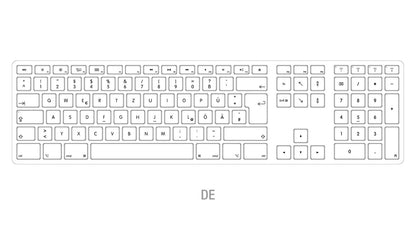 JENIMAGE Wireless Aluminium Keyboard - DE