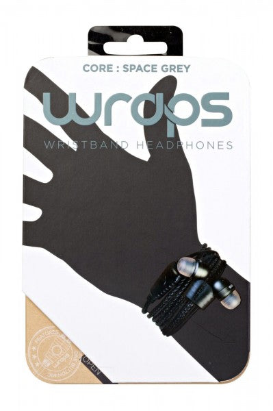 WRAPS Core Space Grau Armband Kopfhörer mit Mikro