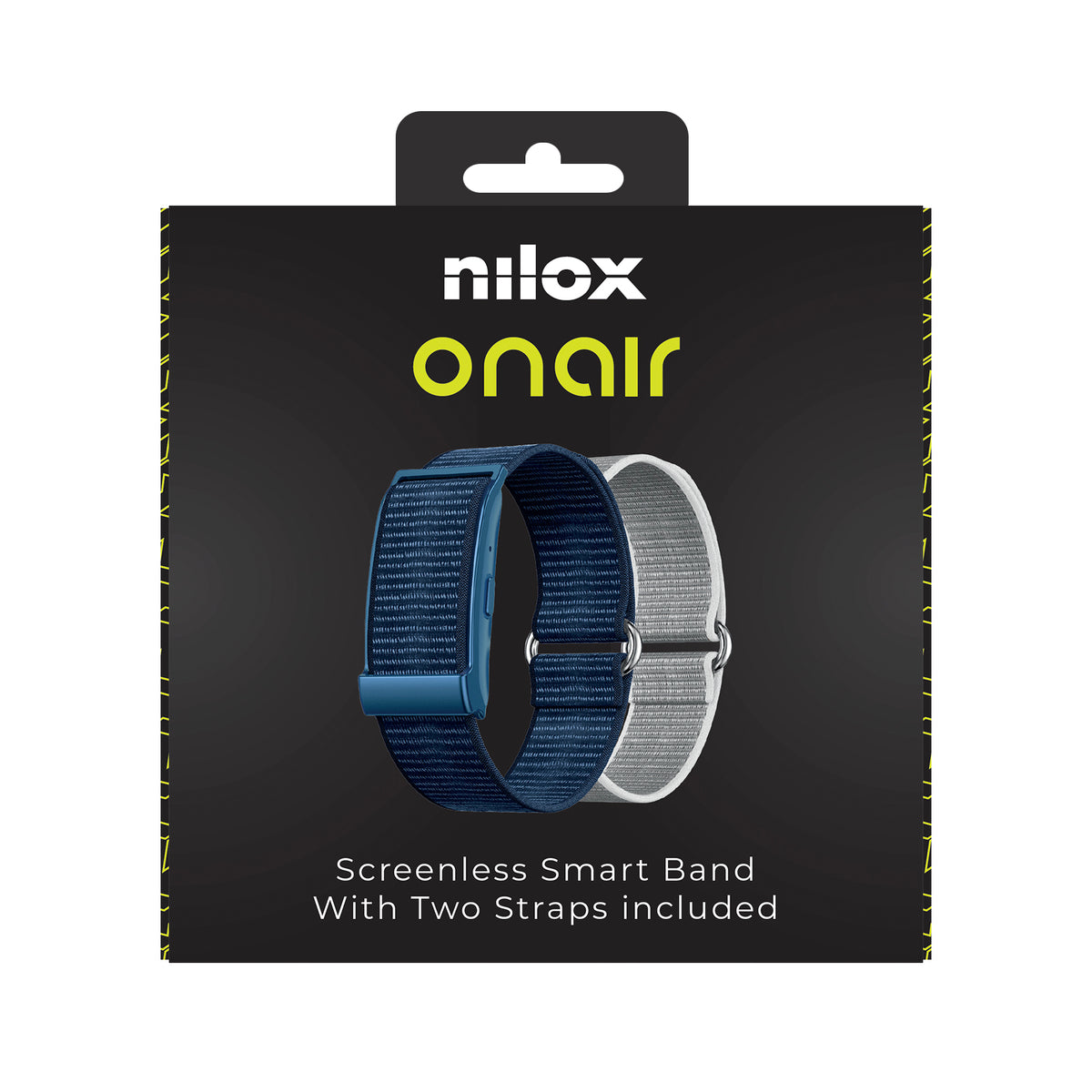 NILOX Screenless Smart Band with 2 Straps Blue