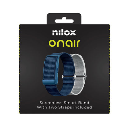 NILOX Screenless Smart Band with 2 Straps Blue