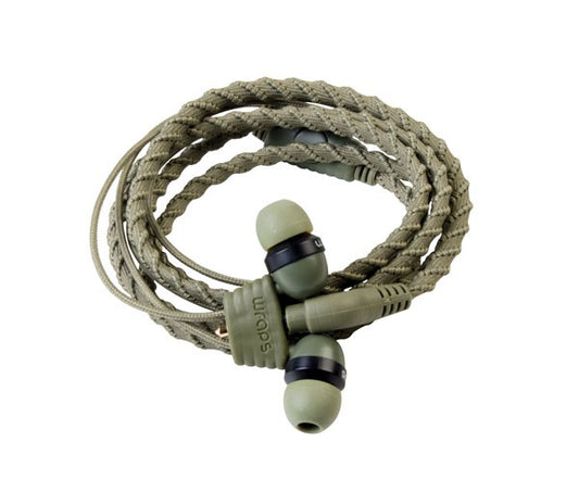 wraps Armband in-ear Kopfhörer Camogrün mit Mikro