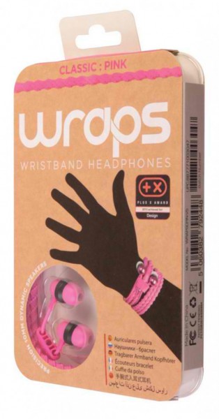 wraps Pink Classic Armband Kopfhörer Rosa