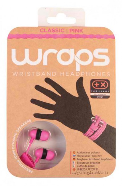 wraps Pink Classic Armband Kopfhörer Rosa