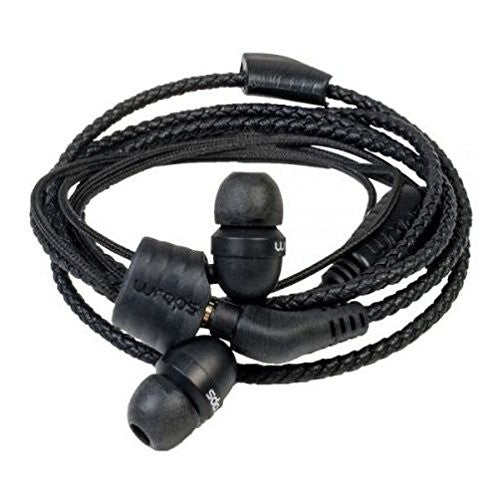 wraps Armband aus Kunstleder in-ear Kopfhörer Mikro schwarz