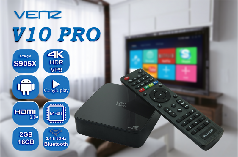 VENZ V10 PRO Android 4K-VP9-HDR TV Box